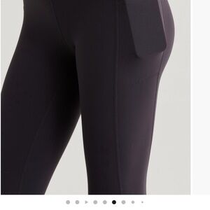 Zella Studio Lux High Waist Pocket 7/8 Black Leggings - XL NWT